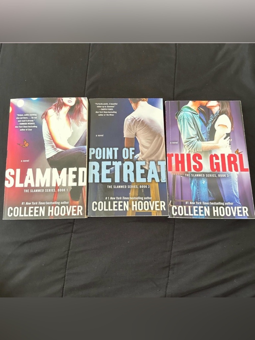 THE SLAMMED SERIES BOOKS 1,2,3 by Colleen Hoover.